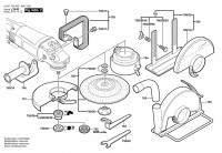 Bosch 0 601 754 922 Gws 2300-23 J Angle Grinder 230 V / Eu Spare Parts